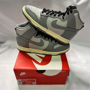Women’s Nike Dunk High Aged Grey New Size 8.5W / Youth Size 7